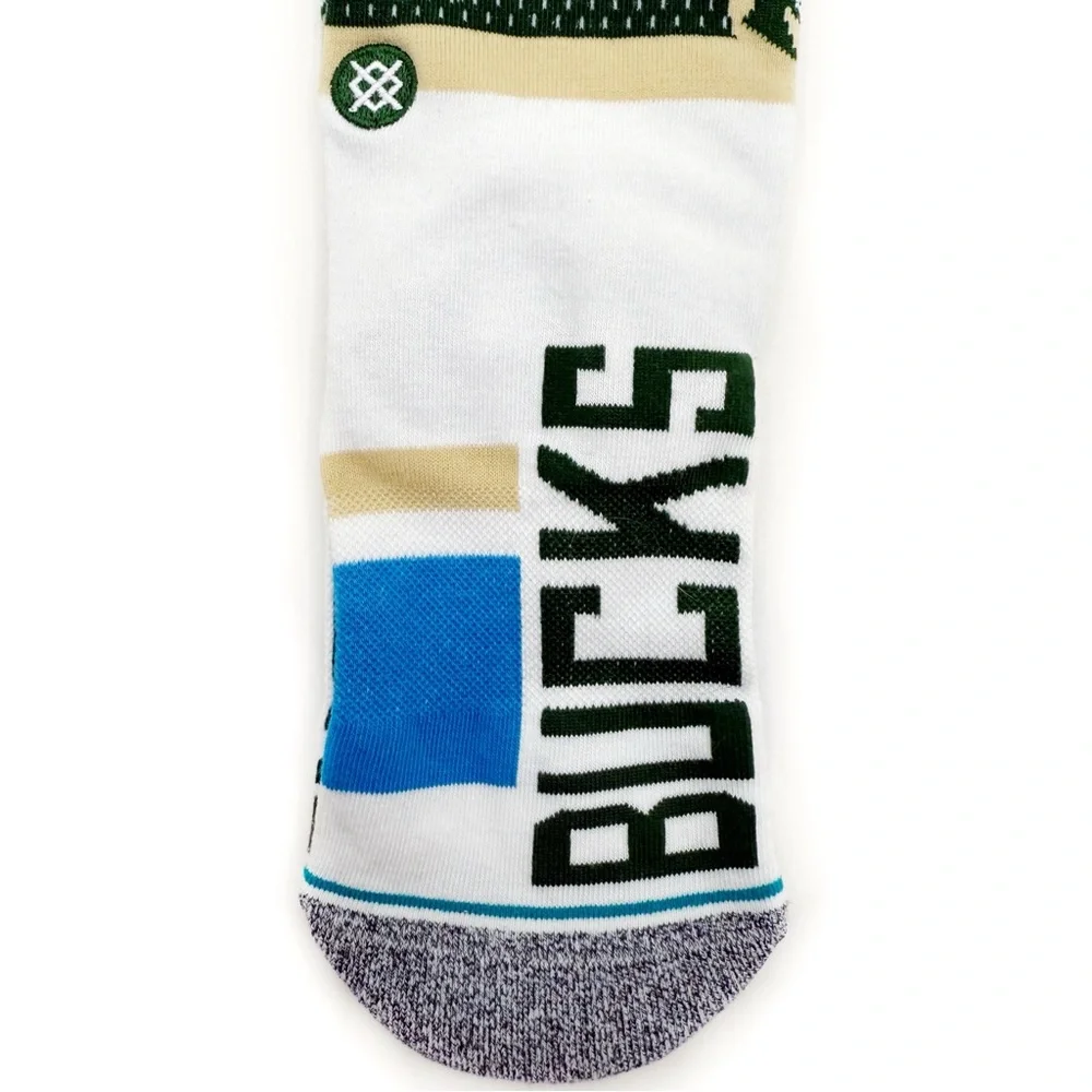 Stance Milwaukee Bucks Shortcut Crew Socks NBA Basketball Small Mens Womens Kids